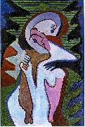 Ernst Ludwig Kirchner, Lovers (The kiss)